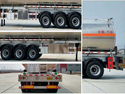 49立方铝合金汽油运输半挂车