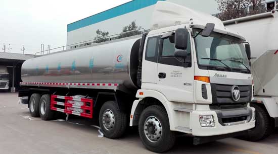 25吨福田欧曼车罐一体鲜奶运输车